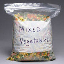 4 Mil. Reclosable Poly Bags w/ White Block