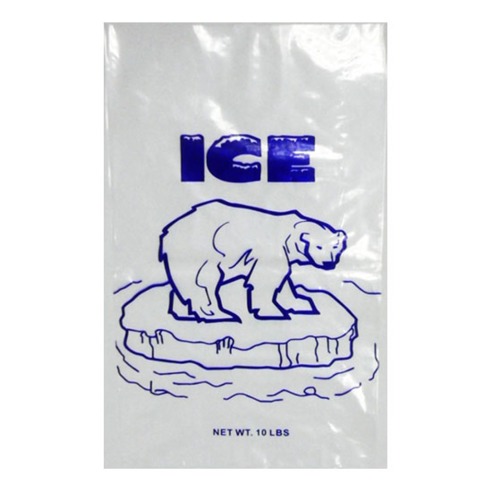 12" x 21"   - 2 Mil ice Bag; 1,000/case
