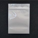 4-3/8" x 6-1/4" + 2"  - 4 Mil White Gloss/Clear Stand Up Pouch; 1,000/case