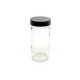 4oz Spice Glass Jar w/ Matte Black Child Resistant Lid ; 100/case