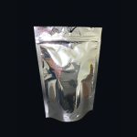 6" x 9-1/4" + 3-1/2"  - 4 Mil Clear/Silver Stand Up Pouch; 1,000/case