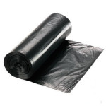 43" x 47"   45 Gallon 2 Mil Low Density Black Trash Can Liners; 100/case