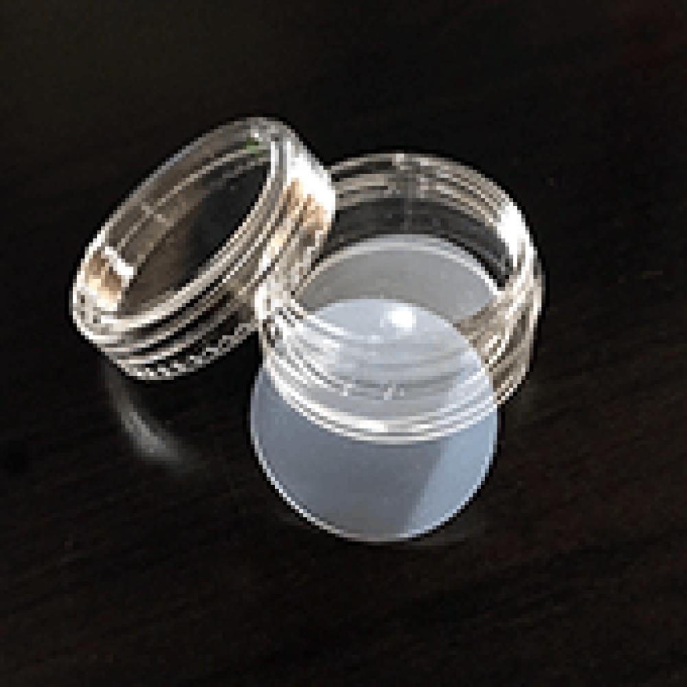 Platinum cured Silicone Disc for 5ML Plastic Jar w/Screw Top Lid ; 1,000/case