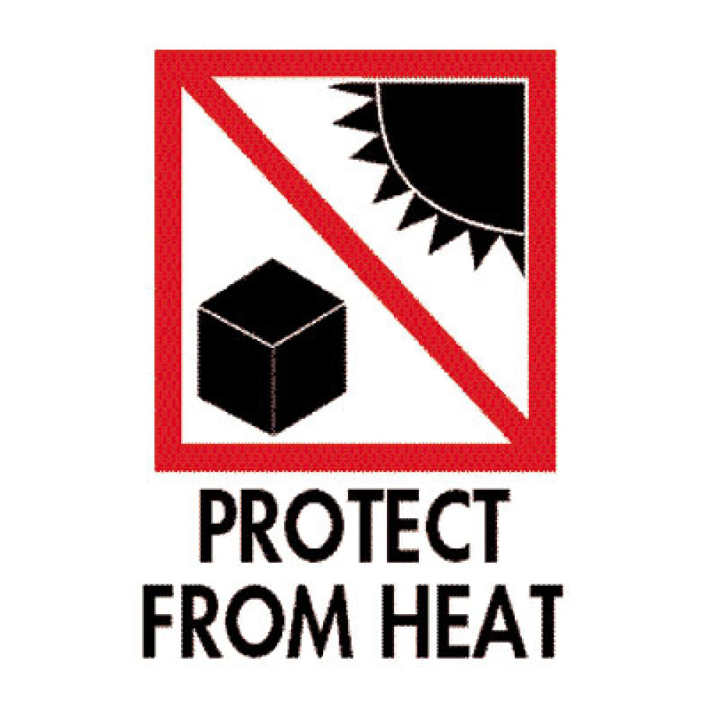 3" x 4"  International Protect From Heat Label; 500/roll