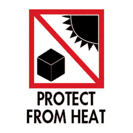 3" x 4"  International Protect From Heat Label; 500/roll
