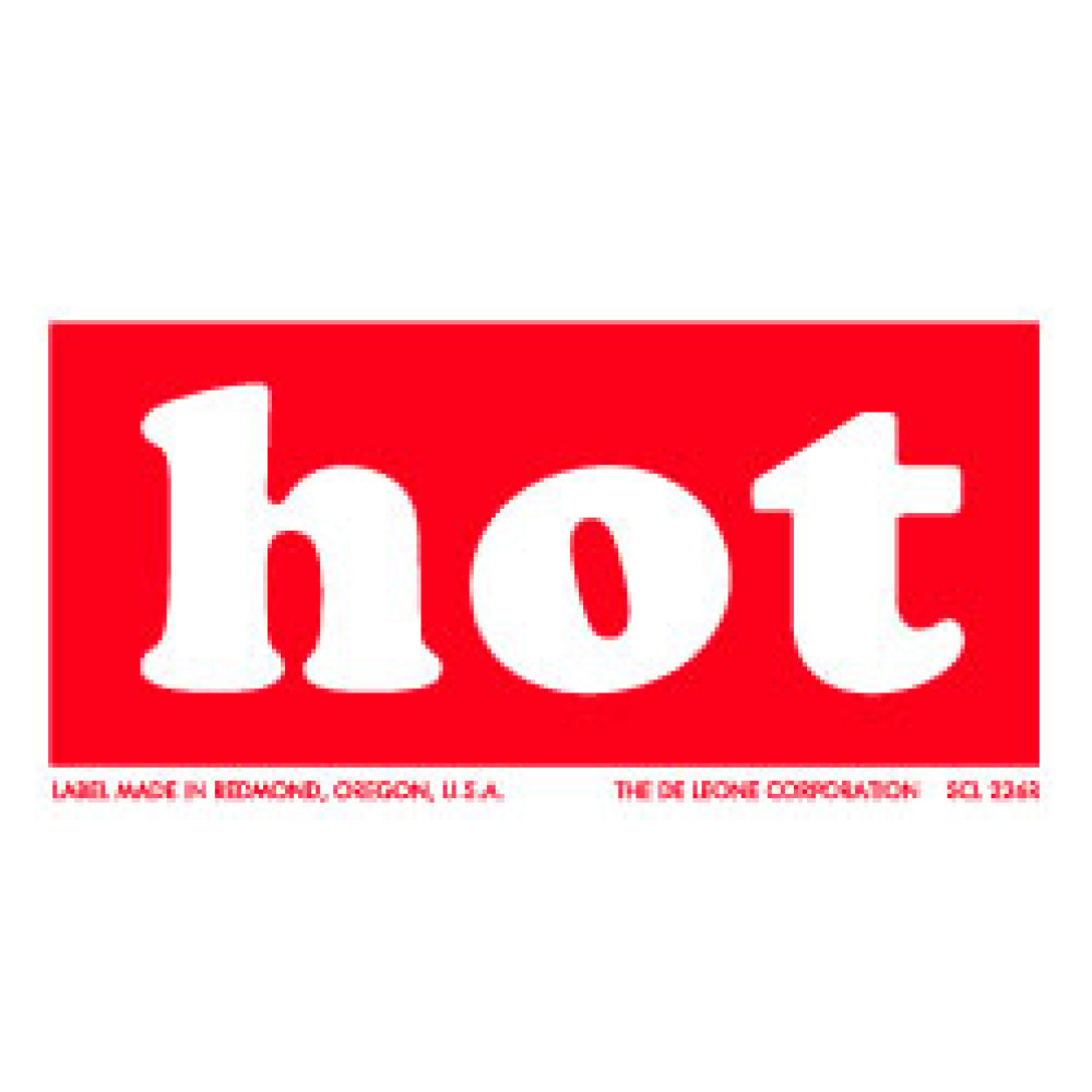1" x 2" Hot Label; 500/roll