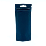 3" x 7" + 1-1/2"  - 4 Mil Matte Black/Clear Stand Up Pouch; 1,000/case