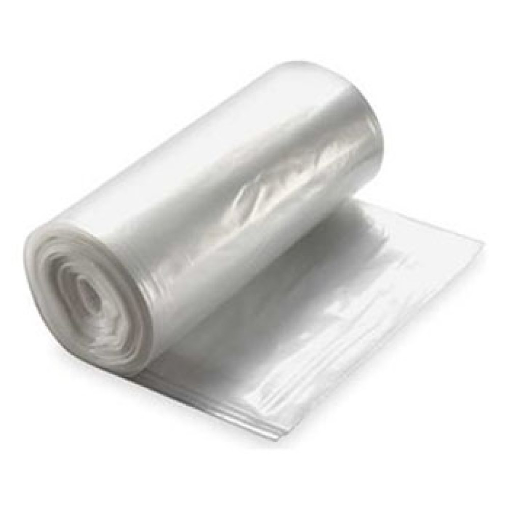 33" x 40"   33 Gallon 13 Mic High Density Natural Trash Can Liners; 500/case