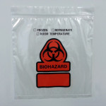 10" x 10"  - 2 Mil. 3 Wall Reclosable Specimen Bag w/Document Pouch; 1,000/case
