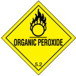 4" x 4"  Organic Peroxide Label; 500/roll