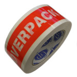 2" x 110 YD  - Printed Tape "overpack"; 36 rolls/case