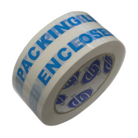 2" x 110 YD  - Printed Tape "packing list enclosed"; 36 rolls/case
