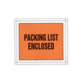 4-1/2" x 5-1/2" Printed Packing List Enclosed  - Full window Envelope; 1,000/case