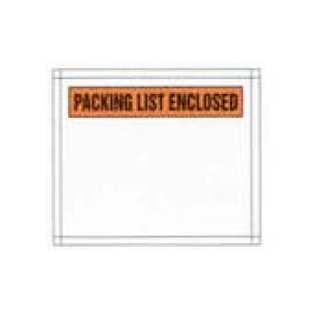 4-1/2" x 5-1/2" Printed Packing List Enclosed Envelope; 1,000/case