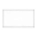 4-1/4" x 8" UnPrinted Packing List Envelope - Recessed Face; 1,000/case