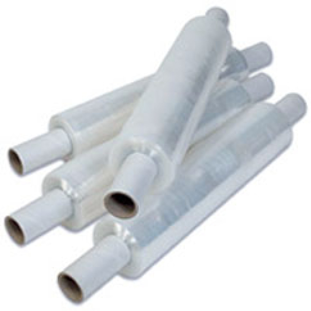 20" x 1000'  80 Gauge Cast Stretch Film w/Handles; 4 rolls/case