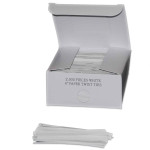 4" White Paper Twist Ties; 2000/box