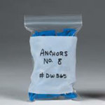 8" x 10"   - 4 Mil White Block Reclosable Poly Bag; 1,000/case